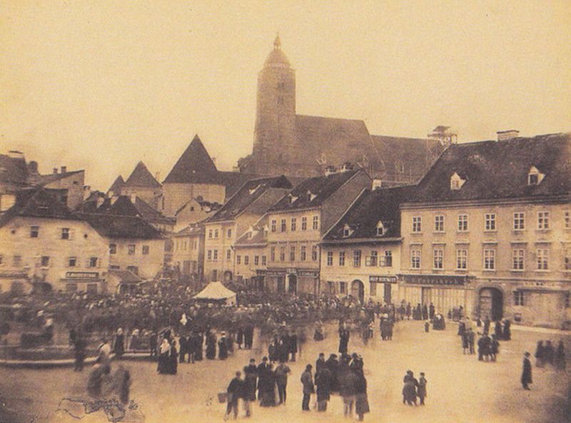 Trg bana jelačića 1880. godine